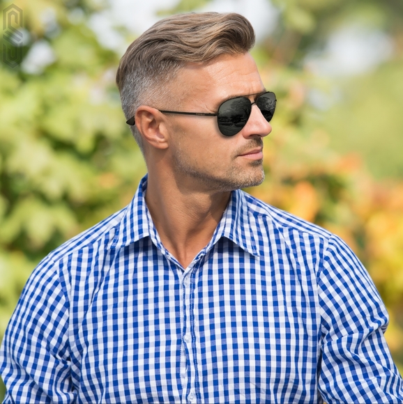 Genuine Glass BLACK Classic Premium Pilot Aviator Sunglasses Ultra Clarity 60mm - Picture 15 of 16